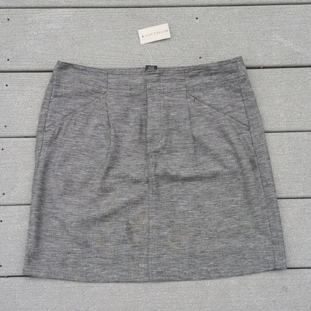 NWT Ann Taylor Linen Skirt | Ann Taylor Boucle Linen Skirt